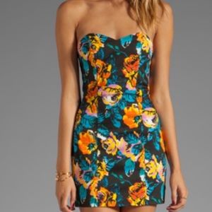 MINKPINK X Revolve Floral corset top dress